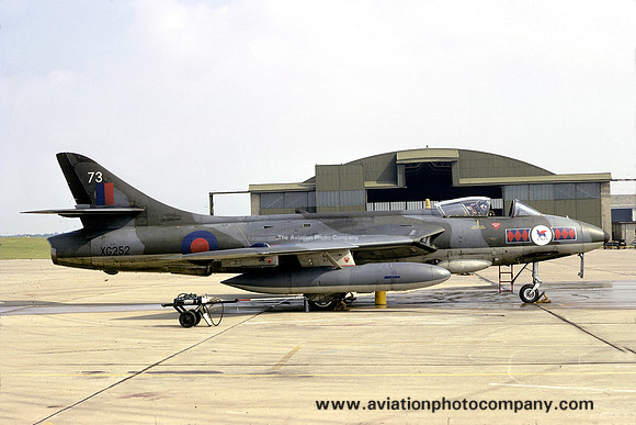RAF 45 Squadron Hawker Hunter FGA.9 XG252/73 (1975)
