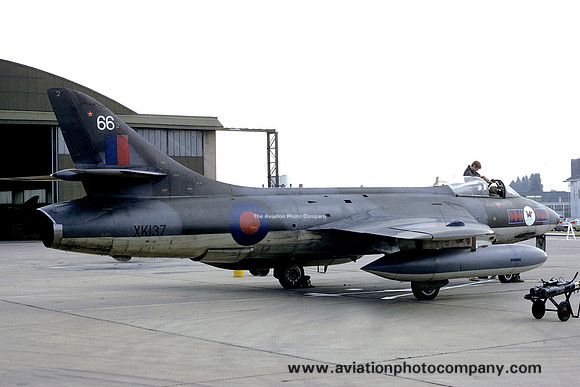 RAF 45 Squadron Hawker Hunter FGA.9 XK137/66 (1975)