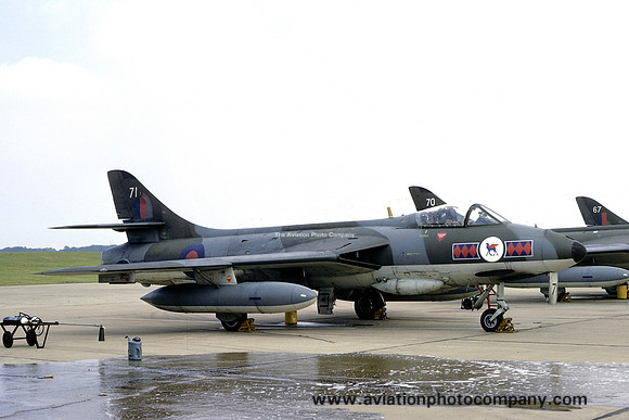 RAF 45 Squadron Hawker Hunter FGA.9 XK151/71 (1975)