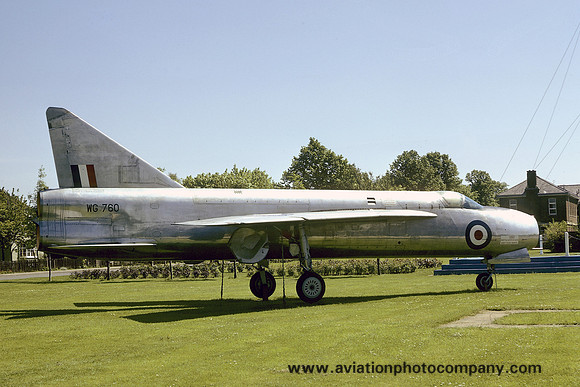 RAF English Electric Lightning P.1A WG760 displayed at Henlow (1975)