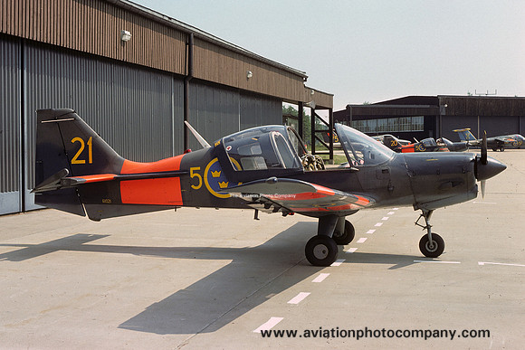 Swedish Air Force F5 SAL Bulldog Sk-61 61021 (1977)