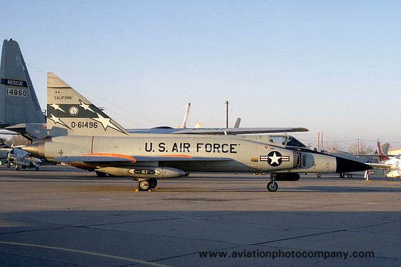 USAF California ANG 196 FIS Convair F-102A Delta Dagger 56-1496 (1972)