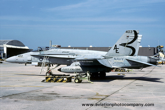US Navy VFA-137 McDonnell Douglas F/A-18A Hornet 162852/AE-403 (1991)