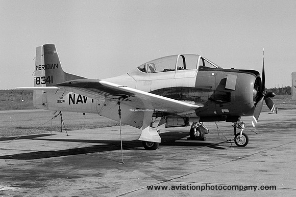 US Navy NAS Meridian North American T-28B Trojan 138341 (1974)