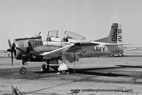 US Navy VT-6 North American T-28B Trojan 138144/2P-212 (1974)