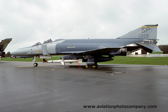 USAF 52 FW 81 FS McDonnell F-4G Phantom 69-7728/SP at RAF Upper Heyford (1992)