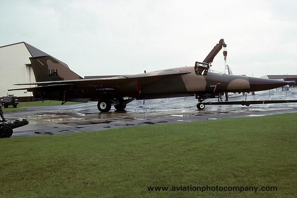 USAF 20 FW 55 FS GD F-111E Aardvark 68-0028/UH at RAF Upper Heyford (1992)