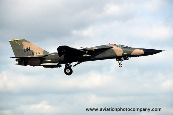 USAF 20 FW 79 FS GD F-111E Aardvark 68-0079 at RAF Upper Heyford (1992)