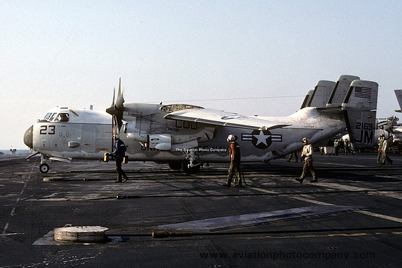 US Navy VR-24 Grumman C-2A Greyhound 162169/JM-23 on board USS Saratoga (1992)