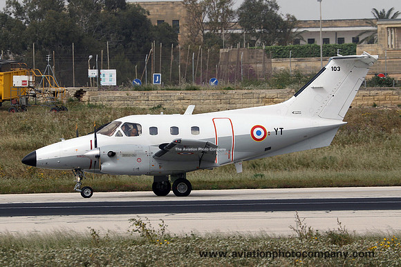French Air Force EAT319 Embraer Xingu 103/YT at Malta Luqa IAP (2019)