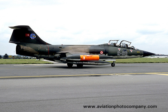 Turkish Air Force 192 Filo Lockheed TF-104G Starfighter 9-911 (1991)