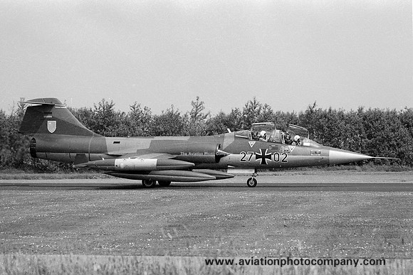 German Air Force WS10 Lockheed TF-104G Starfighter 27+02 (1980)