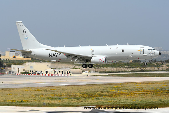 US Navy VP-9 Boeing P-8A Poseidon 169329/PD at Malta Luqa IAP (2019)