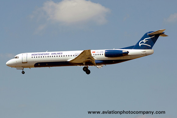 Montenegro Airlines Fokker 100 4O-AOM (2008)