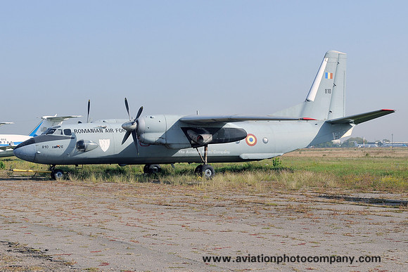 Romanian Air Force Antonov An-26 810 stored at Otapeni (2015)