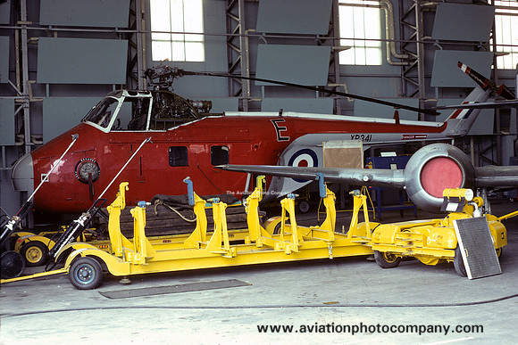 RAF Westland Whirlwind HAR.10 XP341 at RAF Cranwell (1975)