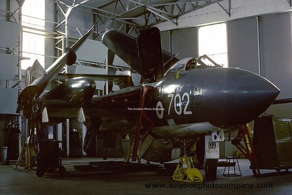 Royal Navy De Havilland Sea Vixen FAW.2 XJ609 at RAF Cranwell (1975)