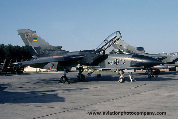 German Air Force TTTE Panavia Tornado 43+13/G-71 at RAF Lossiemouth (1983)