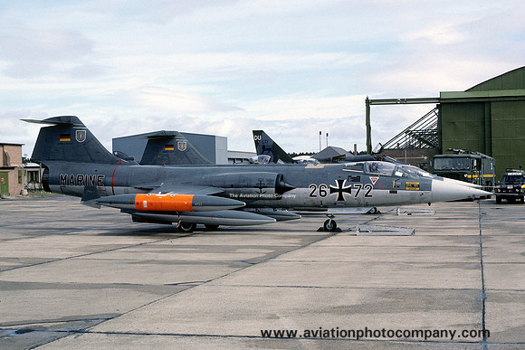 German Navy MFG2 Lockheed F-104G Starfighter 26+72 at RAF Lossiemouth (1981)