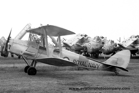 Royal Navy Abbotsinch Station Flight De Havilland Tiger Moth R4918 (1959)