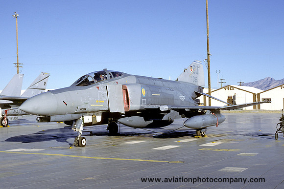 USAF 4 TFW 334 TFS McDonnell F-4E Phantom 71-1092/SJ at Davis Monthan (1990)