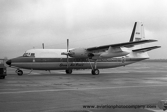 Ghana Air Force Fokker F-27-400M Troopship G520/A (1980)