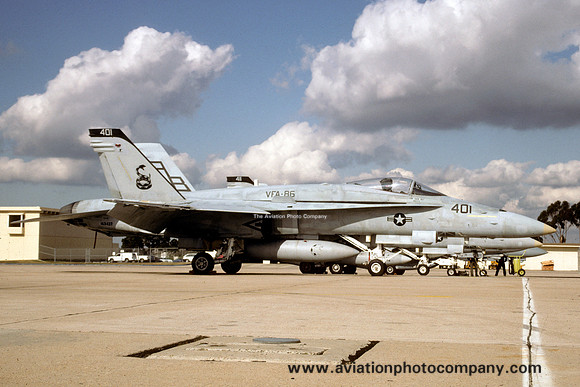 US Navy VFA-86 McDonnell Douglas F/A-18A Hornet 163437/AB-401 (1993)