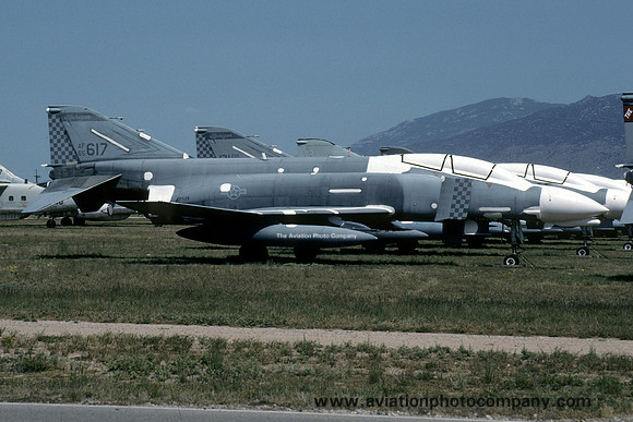 USAF Michigan ANG McDonnell F-4D Phantom 65-0617 at Davis Monthan (1992)