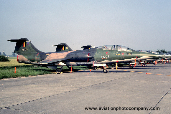 Belgian Air Force Lockheed TF-104G Starfighter FC-03 (1982)
