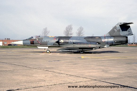 Italian Air Force 53 Stormo Lockheed F-104S Starfighter MM6814/53-16 at RAF Coningsby (1995)