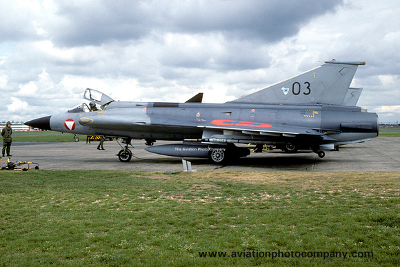 Austrian Air Force SAAB Draken J-35Oe 03 (1995)