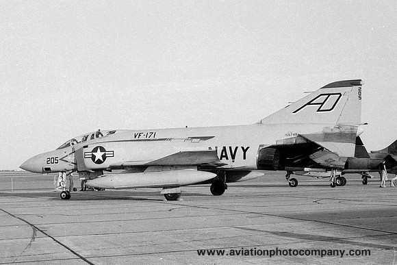 US Navy VF-171 McDonnell F-4J Phantom 155748/AD-205 (1979)
