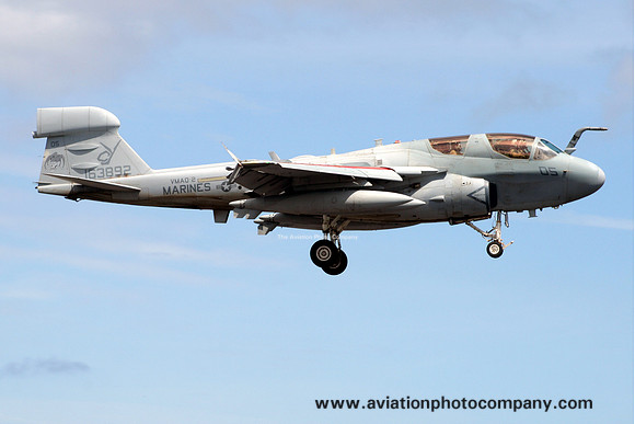 US Marines VMAQ-2 Grumman EA-6B Prowler 163892/CY-05 at Lajes (2009)