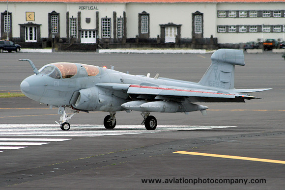 US Marines VMAQ-4 Grumman EA-6B Prowler 162935/RM-01 at Lajes (2009)