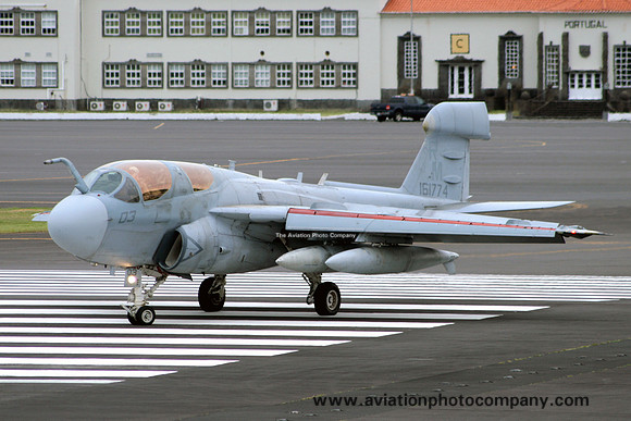 US Marines VMAQ-4 Grumman EA-6B Prowler 161774/RM-03 at Lajes (2009)