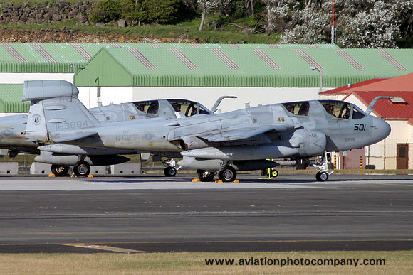 US Navy VAQ-209 Grumman EA-6B Prowler 163884/501 at Lajes (2009)