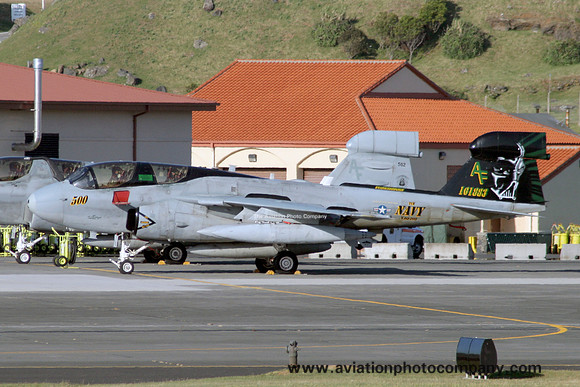 US Navy VAQ-209 Grumman EA-6B Prowler 161883/AF-500 at Lajes (2009)