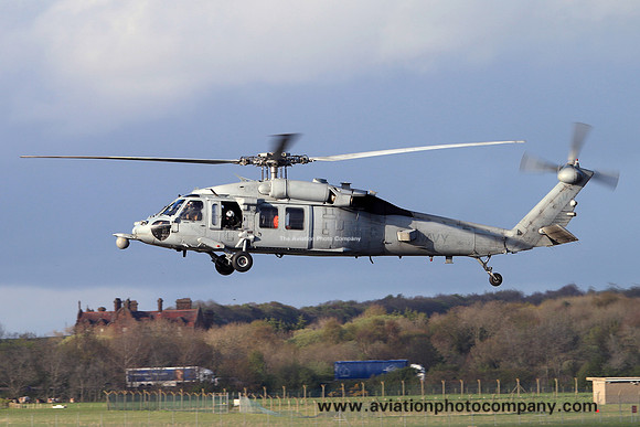 US Navy HSC-22 Sikorsky MH-60S Seahawk 168587/AM-04 at Prestwick (2018)