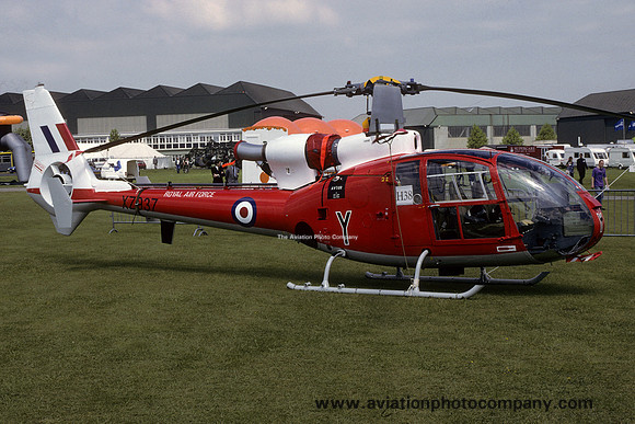 RAF 2 FTS Westland Gazelle HT.3 XZ937/Y at Middle Wallop (1994)
