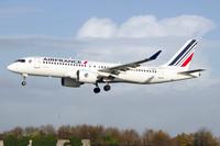 Air France Airbus A220-300 F-HZUA at Manchester (2024)