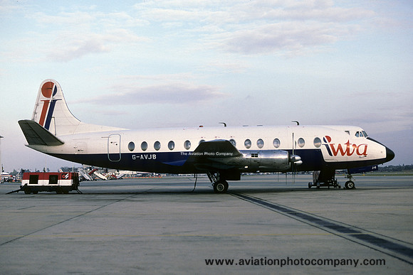 Intra Airways Vickers Viscount 815 G-AVJB (1978)