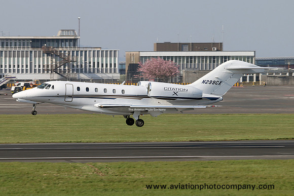 Cessna 750 Citation X N299CX at Prestwick (2016)