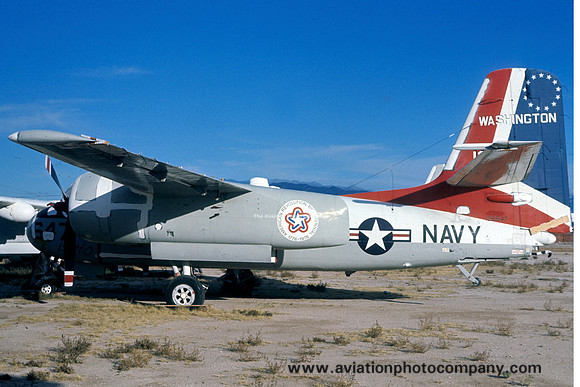 US Navy Washington Grumman US-2A 136647 stored at MASDC Davis Monthan (1976)