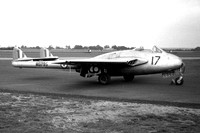 RAF 7 FTS De Havilland Vampire FB.5 WG795/17 (1956)