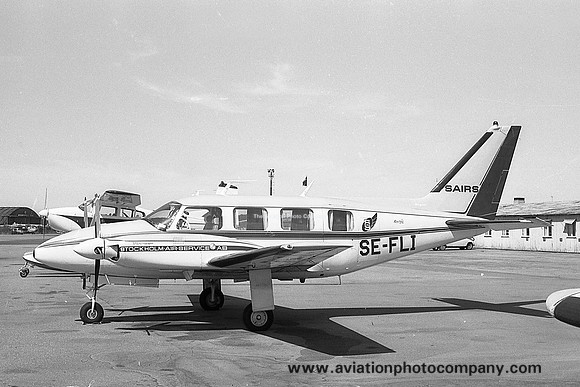 Stockholm Air Service Piper PA-31-310 Navajo SE-FLI (1969)