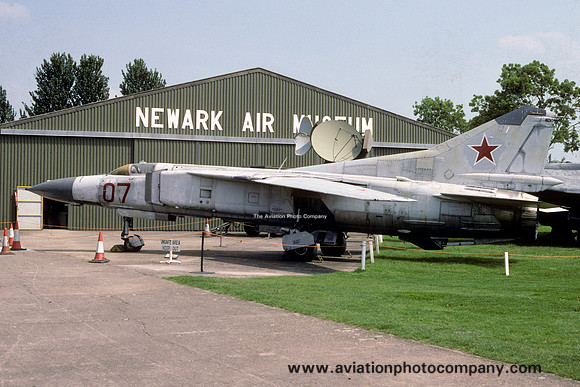 Soviet Air Force Mikoyan MiG-23MF 07 red at the Newark Air Museum (2003)