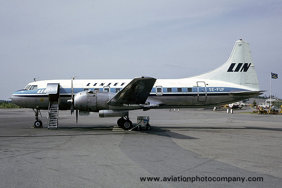 Linjeflyg Convair 440 SE-FUF (1975)