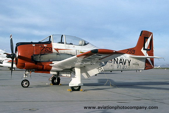 US Navy VT-27 North American T-28B Trojan 140029/D-759 (1979)
