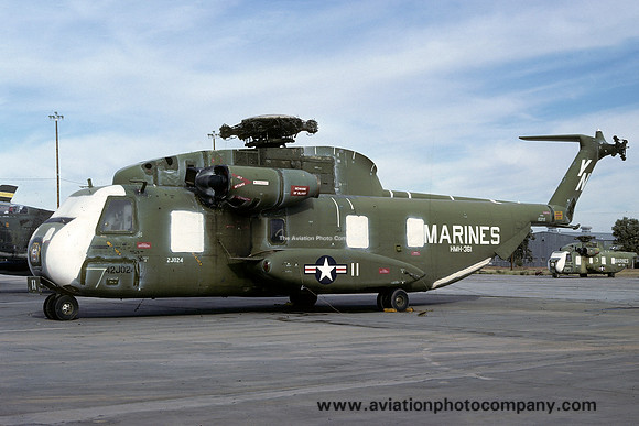 US Marines HMH-361 Sikorsky CH-53A Stallion 153715/YN-11 at MASDC Davis Monthan (1979)