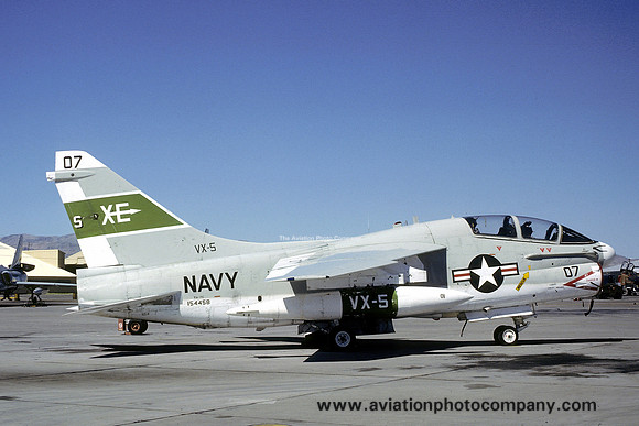 US Navy VX-5 LTV TA-7C Corsair 154458/XE-07 (1979)